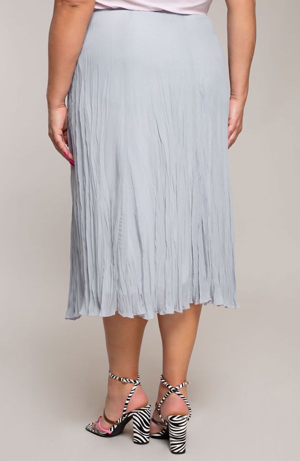 Plisovaná sukně v šedé barvě