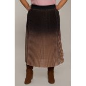 Plisovaná brokátová ombre sukně