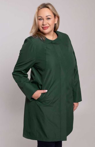 Elegantní zelený kabát