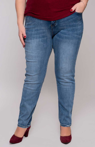 Světlé džíny s kapsami