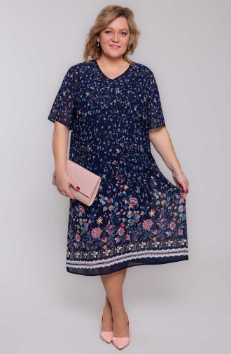 Šifonové šaty s jemnými květy