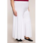 Bílá pletená sukně-kalhoty