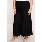 Černá pletená sukně-kalhoty